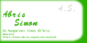 abris simon business card